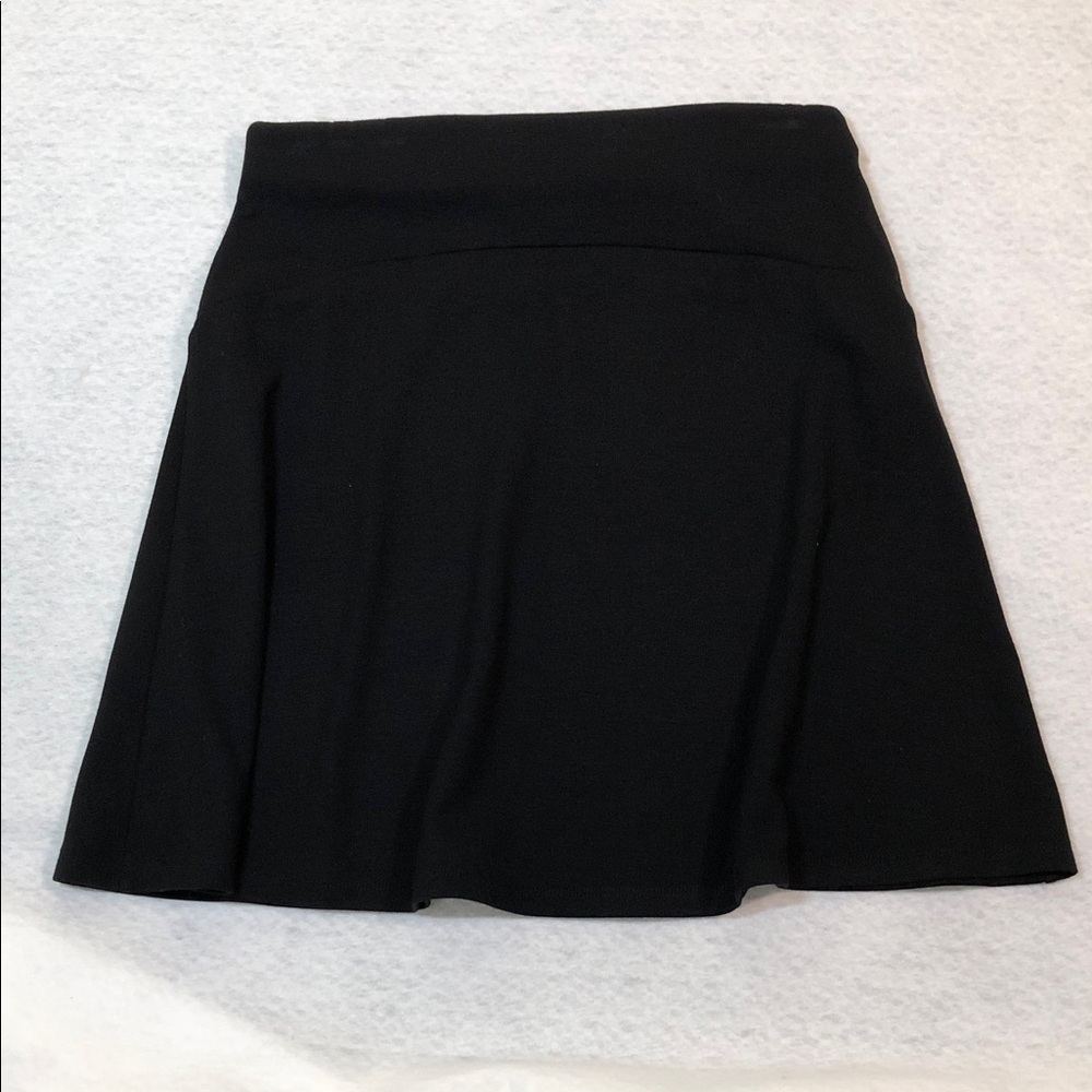 LOFT Black A-line Flowy Mini Skirt (B1) - Picture 6 of 8